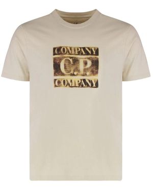 C.P. Company T-Shirts - Natural