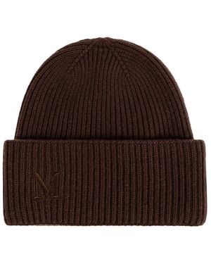 Max Mara Accessoires ,Bruin ,Kasjmier Retina Kasjmier Muts