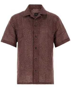 Brioni Short Sleeve Shirts - Marrón