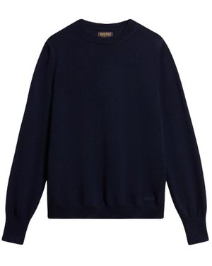 Woolrich Fine Merinos Crewneck - Blauw