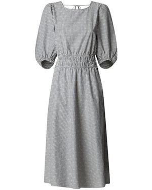 Pepe Jeans Kleedjes ,Blauw ,Katoen Chia Lange Jurk - Grijs
