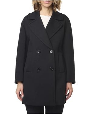 Max Mara Double-Breasted Coats - Negro