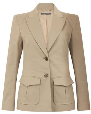 Alberta Ferretti Blazers - Natural