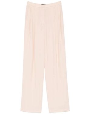 Emporio Armani Straight Trousers - Natural