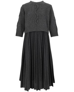 Weekend by Maxmara Calco Midi-Jurk - Zwart