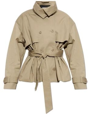 ROTATE BIRGER CHRISTENSEN Trench Coats - Natural