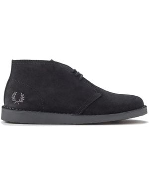 Fred Perry Lace-Up Boots - Azul