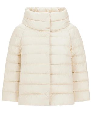 Herno Jassen ,Nylon Sofia Mini Cape - Wit