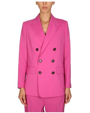 DSquared² Boxy New York Db Jacket Peak Lapel - Roze