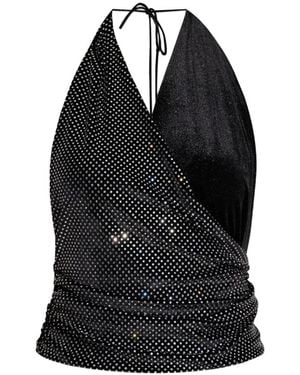 Balmain Sleeveless Tops - Black