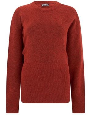 DIESEL Rundhals-Pullover - Rot