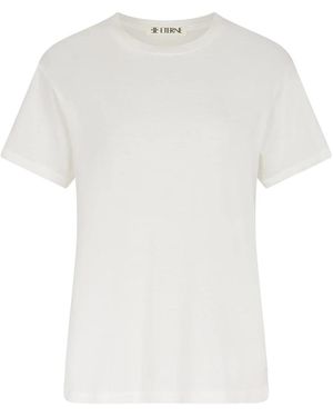 ÉTERNE Short Sleeve Boyfriend T-Shirt - Wit