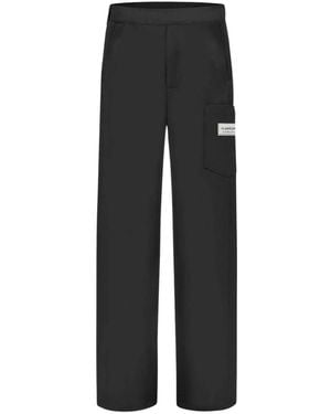 flâneur Wide Trousers - Black