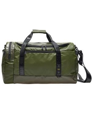 Blauer Stoff-Duffelbag - Grün