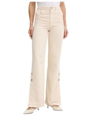 Twinset Wide Jeans - Neutro