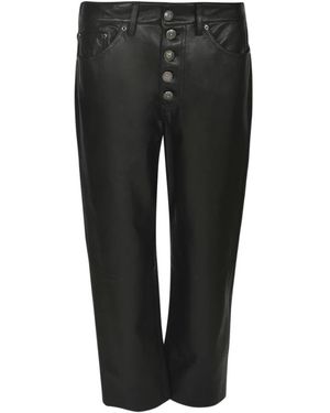 Dondup Straight Trousers - Black