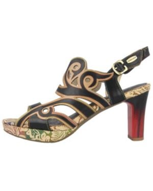 Laura Vita Bunte Damensandalen - Natur