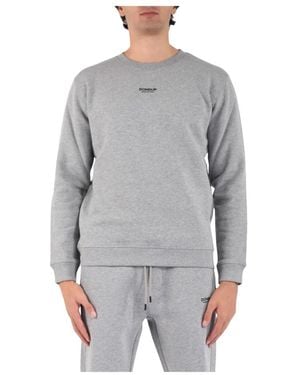 Dondup Katoenen Crewneck Sweatshirt Lange Mouw - Grijs