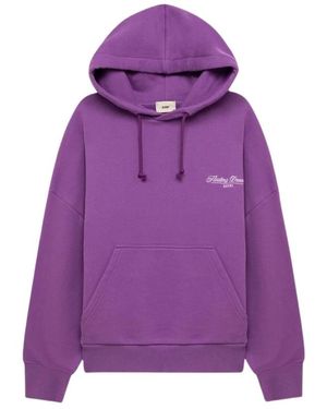 Autry Hoodies & Sweatvesten ,Paars ,Katoen Floating Dreams Hoodie