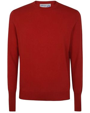 Ballantyne Rundhals-Pullover - Rot