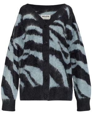 Zadig & Voltaire Cashmere Cardigan Arpa - Grau