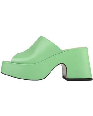 L37 Heeled Mules - Verde