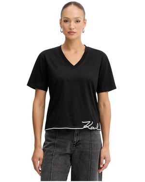 KARL LAGERFELD T-Shirts - Negro