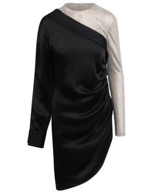 GIUSEPPE DI MORABITO One-Shoulder Minikleid Mit Kristallbesetztem Oberteil - Schwarz