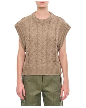 Lisa Yang Round-Neck Knitwear - Verde