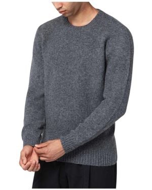 Drumohr Klassieke Crewneck Sweaters - Grijs