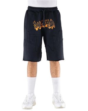 DISCLAIMER Schwarze bermuda shorts - Blau