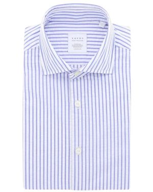 Xacus 422Ml 21210004 Gestreiftes Hemd - Blau