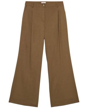 Oltre Wide Trousers - Bruin