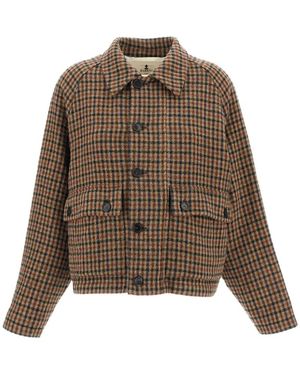 Barena Korte Outdoor Jas - Bruin