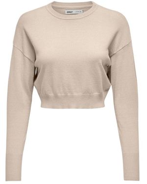 ONLY Round-Neck Knitwear - Neutro