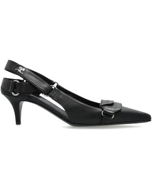 Courreges Court Shoes - Black