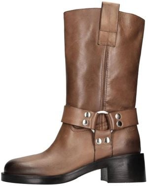 Strategia Heeled Boots - Marrone