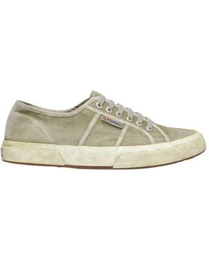 Superga Schoenen ,Groen ,Katoen 2750 Cotton Dyed Sneaker - Wit