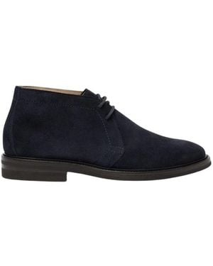 SCAROSSO Lace-Up Boots - Blu