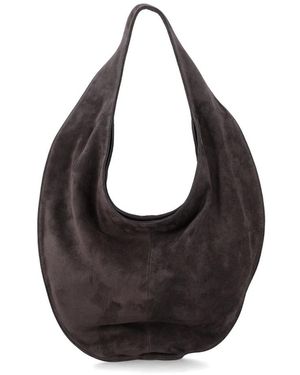 Maeden Tassen ,Bruin ,Leer Market Tote - Zwart