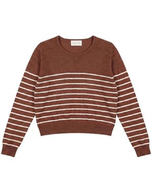 Hope Girocollo Ronde Hals Knit - Bruin