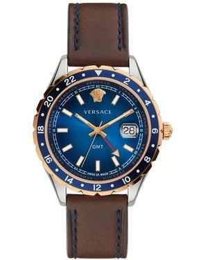 Versace Hellenyium Gmt Watch - Blau