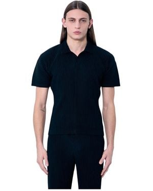 Issey Miyake Polo Shirts - Black
