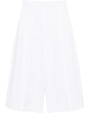 Thelatest Cropped Trousers - White