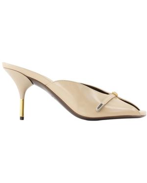 Versace Nyx 80 Leren Mules - Metallic