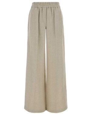 Brunello Cucinelli Wide Trousers - Natural