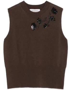 Ermanno Scervino Round-Neck Knitwear - Marrón