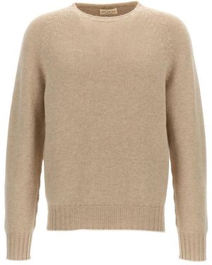 Ma'ry'ya Round-Neck Knitwear - Natural