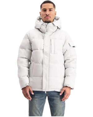 BLACK BANANAS Jassen ,Grijs ,Polyester Commander V2 Jacket - Wit