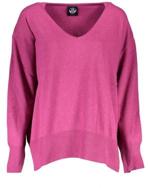 North Sails V-Neck Knitwear - Rosa